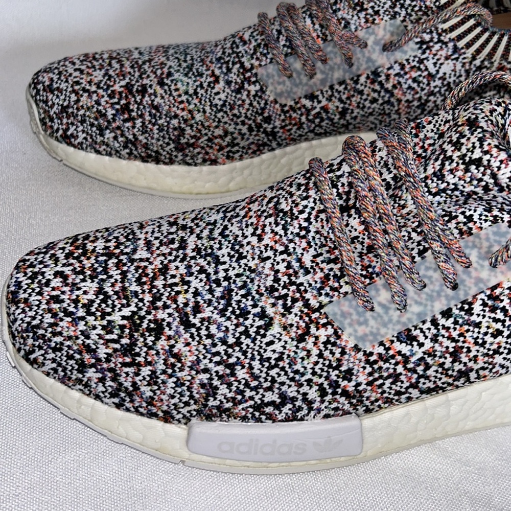 adidas NMD_R1 Primeknit Multicolor Men's Sneakers - Picture 2 of 9